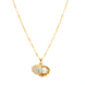 Gold Shell Locket Necklace