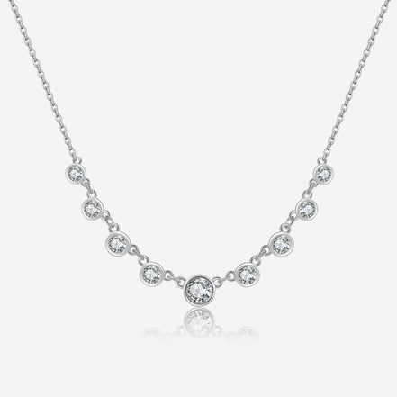 S925 Silver Fashion Diamond Necklace
