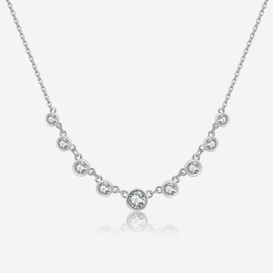 S925 Silver Fashion Diamond Necklace