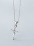 S925 Silver Full Diamond Cross Necklace