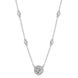 Natural Reverie Moissanite Necklace | Platinum S925 Silver