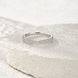 Morganite Solitaire Ring | Platinum-Plated S925 Silver | Jubris
