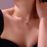 Hexagon Solitaire Moissanite Pendant Necklace