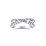 Morganite Minimalist Ring | Platinum-Plated S925 Silver