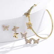 New butterfly earring set combination