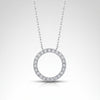 As You Wish Moissanite Pendant Necklace | Platinum S925 Silver