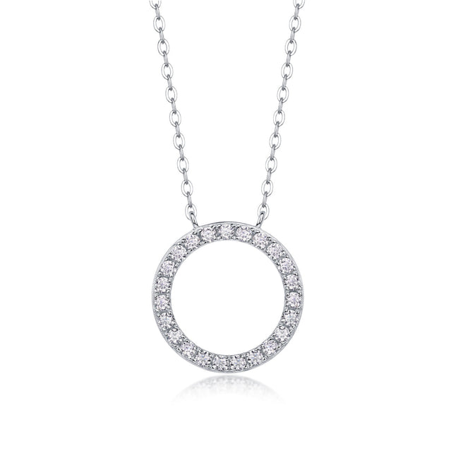 As You Wish Moissanite Pendant Necklace | Platinum S925 Silver