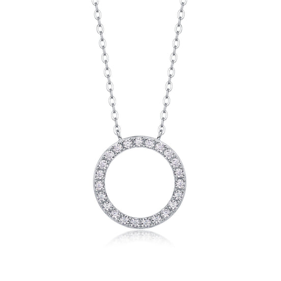 As You Wish Moissanite Pendant Necklace | Platinum S925 Silver