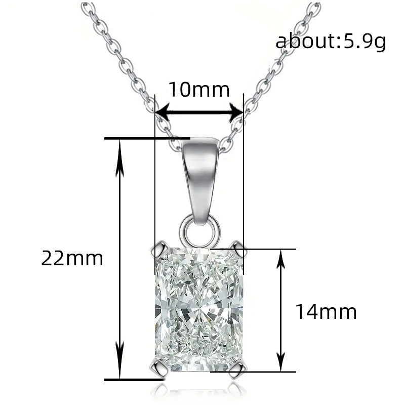Square Diamond Necklace