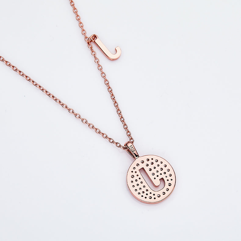 J Initial Moissanite Necklace