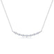 White Moon Stars Moissanite Necklace | Platinum-Plated S925 Silver