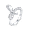 Morganite Halo Ring | Platinum-Plated S925 Silver | Minimalist
