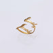 Customized Double Name Open Ring