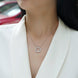 As You Wish Moissanite Pendant Necklace | Platinum S925 Silver