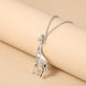 Silver Giraffe Pendant Necklace