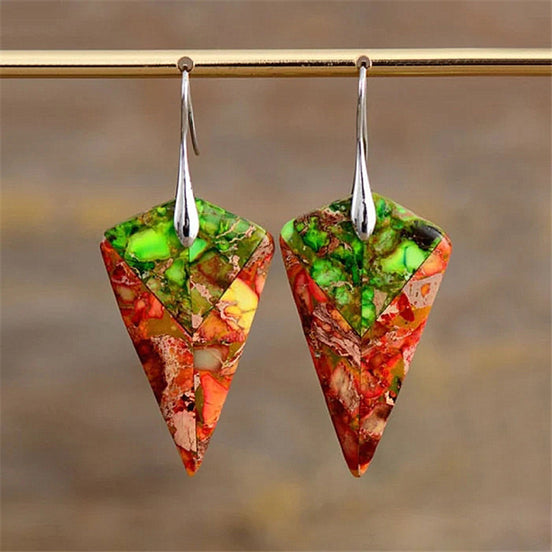 Bold Ethnic Style Geometric Earrings