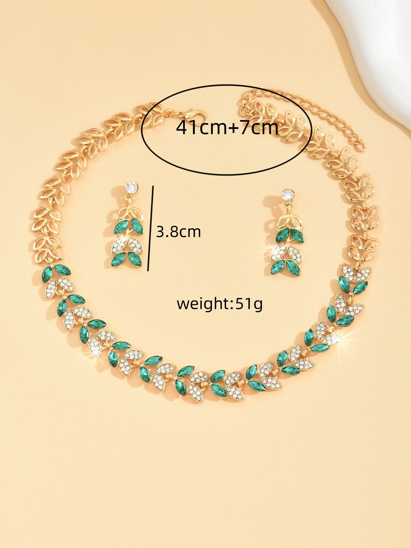 Women's Earrings & Necklace 2-Piece Set