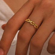 Adjustable Wave Beaded Ring