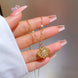 Gold Shell Locket Necklace