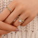 Luxury Square Diamond Studded Ring for Women