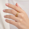 Pawprint animal Band Dog Cat Lover Gift ring