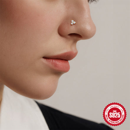 Crystal Nose Ring S925 Silver