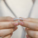 Geometric Hoop Diamond Ring For Women
