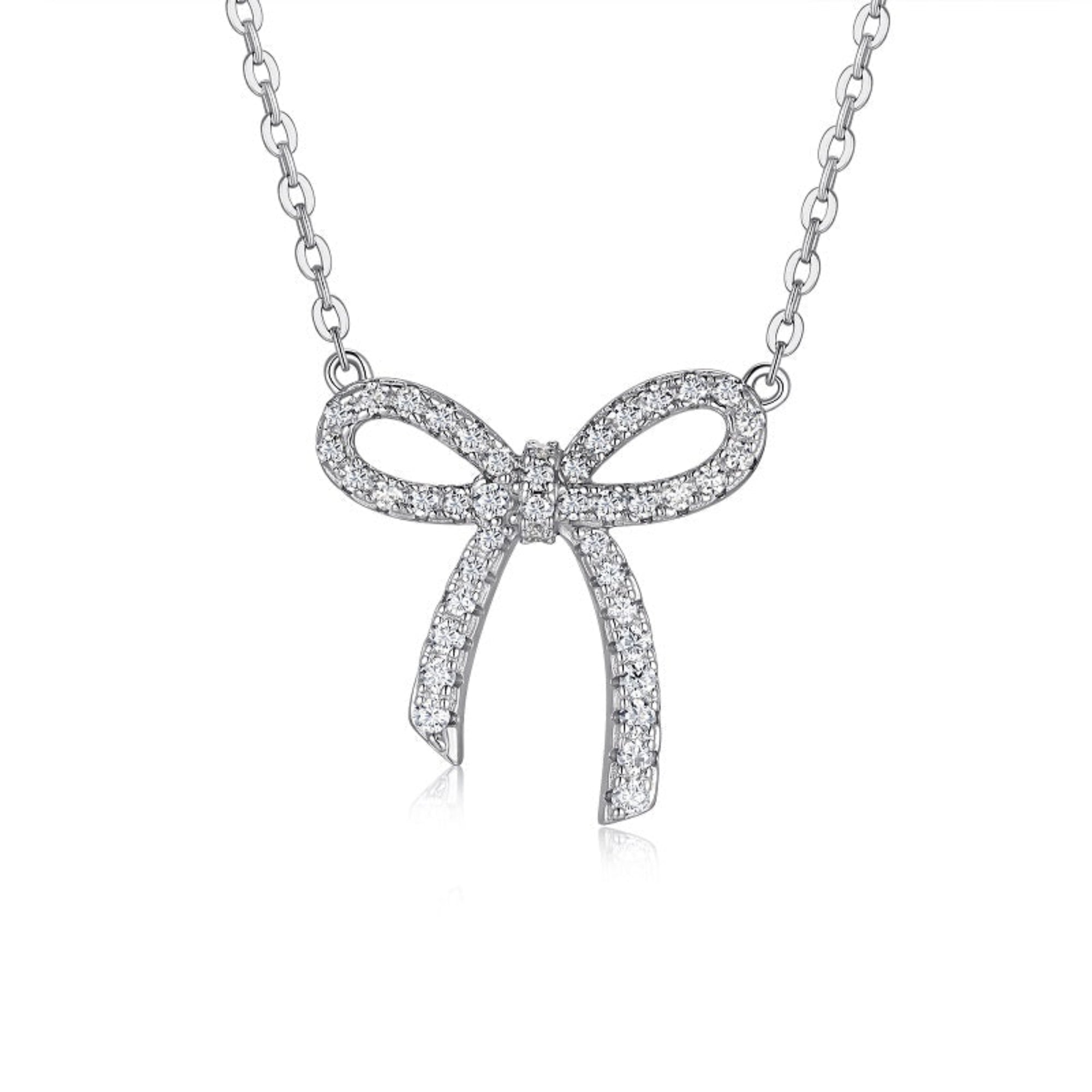 Hexagon Solitaire Moissanite Pendant Necklace