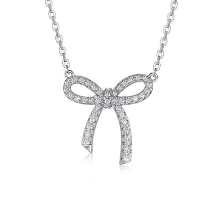 Hexagon Solitaire Moissanite Pendant Necklace