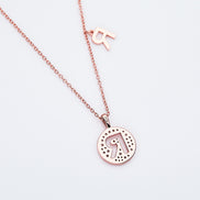 R Initial Moissanite Necklace