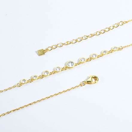 S925 Silver Fashion Diamond Necklace