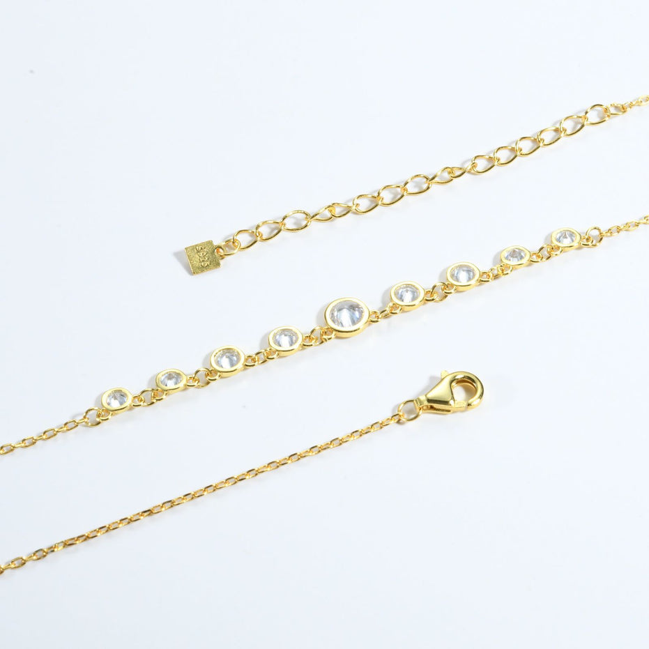 S925 Silver Fashion Diamond Necklace