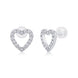 Delicate Moissanite Stud Earrings | Platinum-Plated S925 Silver