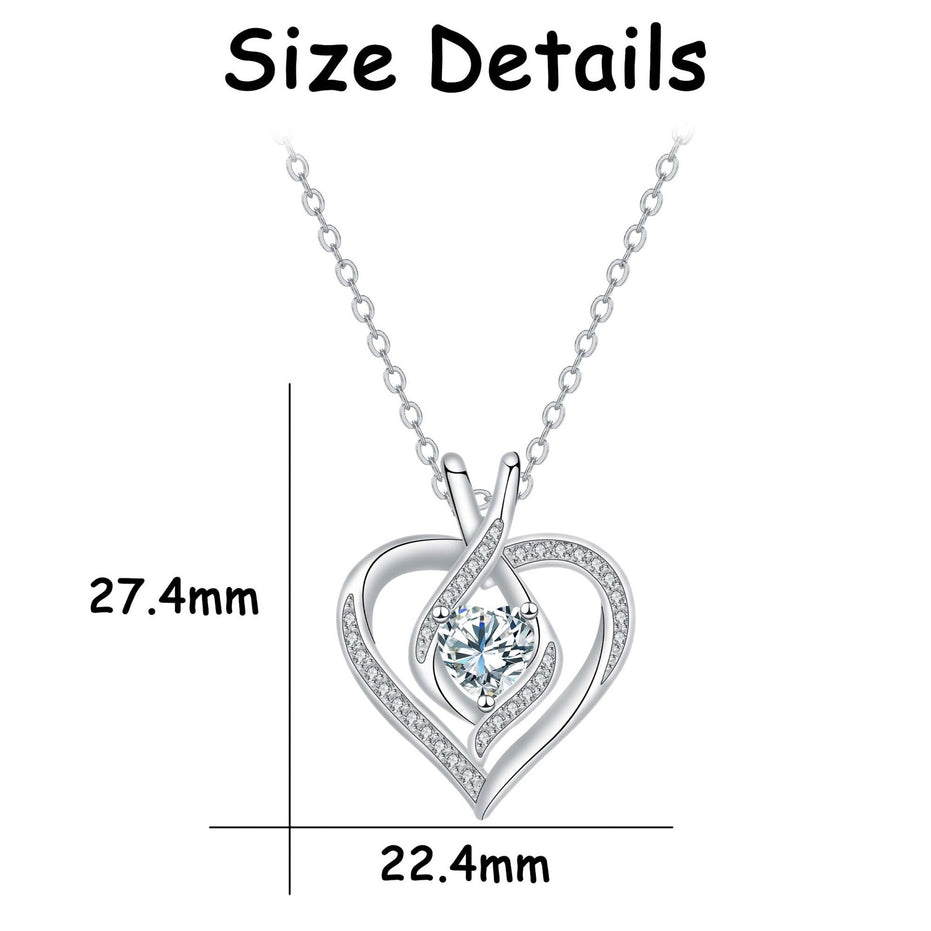 Diamond Love Necklace Women's Fashion
