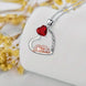 Heart CZ Pendant Necklace | Rose Gold & Silver