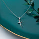 S925 Silver Full Diamond Cross Necklace