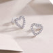 Delicate Moissanite Stud Earrings | Platinum-Plated S925 Silver