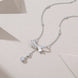 Halo Moissanite Necklace | Platinum-Plated S925 Silver | Minimalist