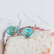 Blue Pine Stone Earrings