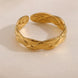 Gold Braided Adjustable Ring