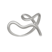 Minimalist S Curve Adjustable Open Ring