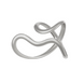Minimalist S Curve Adjustable Open Ring