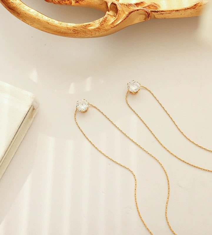 Solitaire Crystal Pendant Necklace