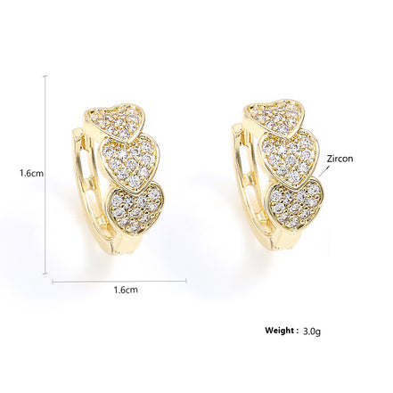 Double Row Full Diamond Earrings