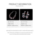 Retro Zircon Rose Flower Earrings & Necklace Set
