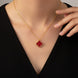 Crystal Clover Pendant Necklace