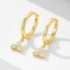 S925 Sterling Silver & Gold Hoop Earrings