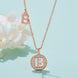 B Initial Moissanite Necklace