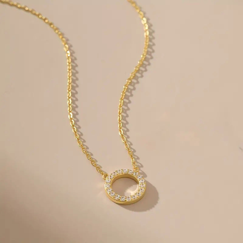 Fully Diamond studded Round Necklace