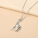 Silver Giraffe Pendant Necklace